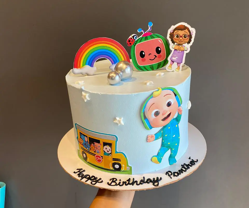 Cocomelon Theme Cake Picture